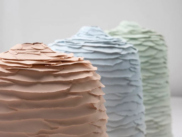Paper-Thin Ceramic Pieces Puzzle Together to Form Elegant Vessels by Ellis Moseley