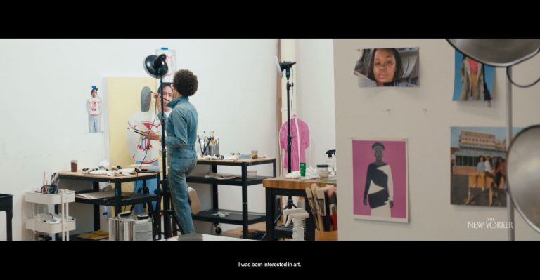 In a Documentary Short, Amy Sherald and Kehinde Wiley Wield ‘Paint & Pitchfork’ in the Studio