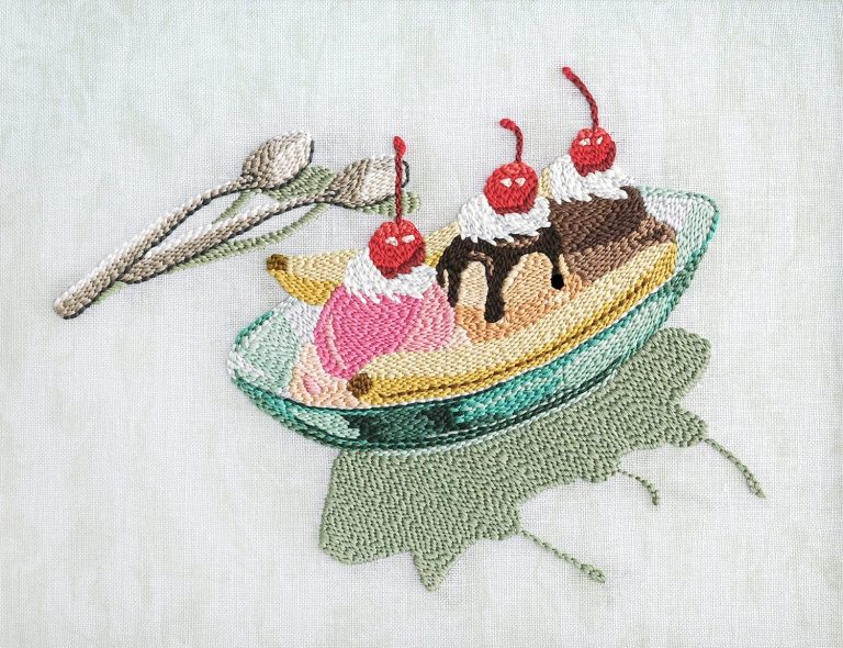 Adrienna Matzeg’s Embroideries Serve Up the Nostalgic Charm of the Greasy Spoon