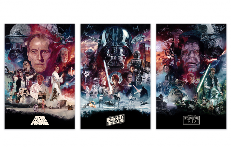 ORIGINAL STAR WARS TRILOGY – Acrylic Panels by Chris Valentine – On Sale INFO!