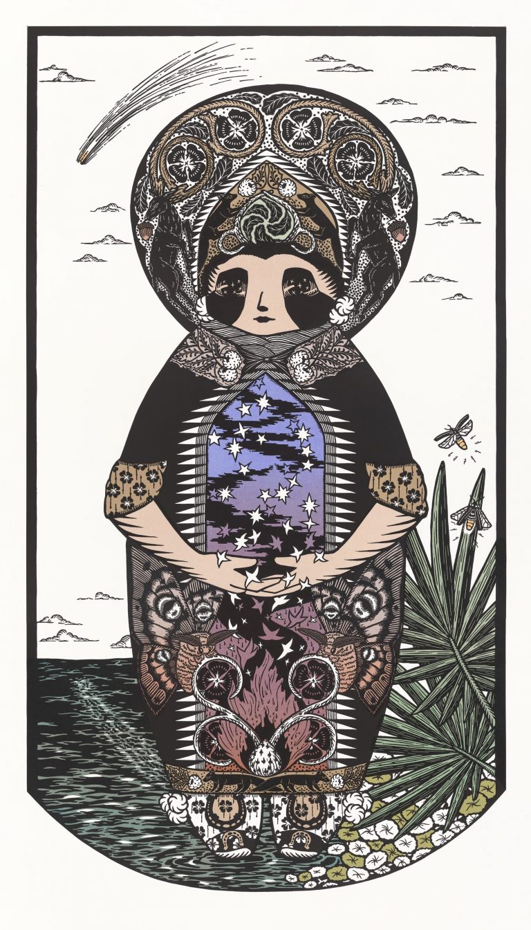 Annalise Gratovich’s Life-Size Woodcuts Meld Nature, Memory, and Ukrainian Heritage